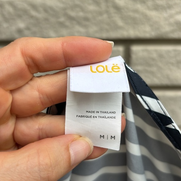 Lole Blue and White Striped Lightweight Casual Shift Size M - Picture 4 of 7